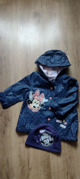 Kurtka jesienna dla dziewczynki roz 104-110 + czapka