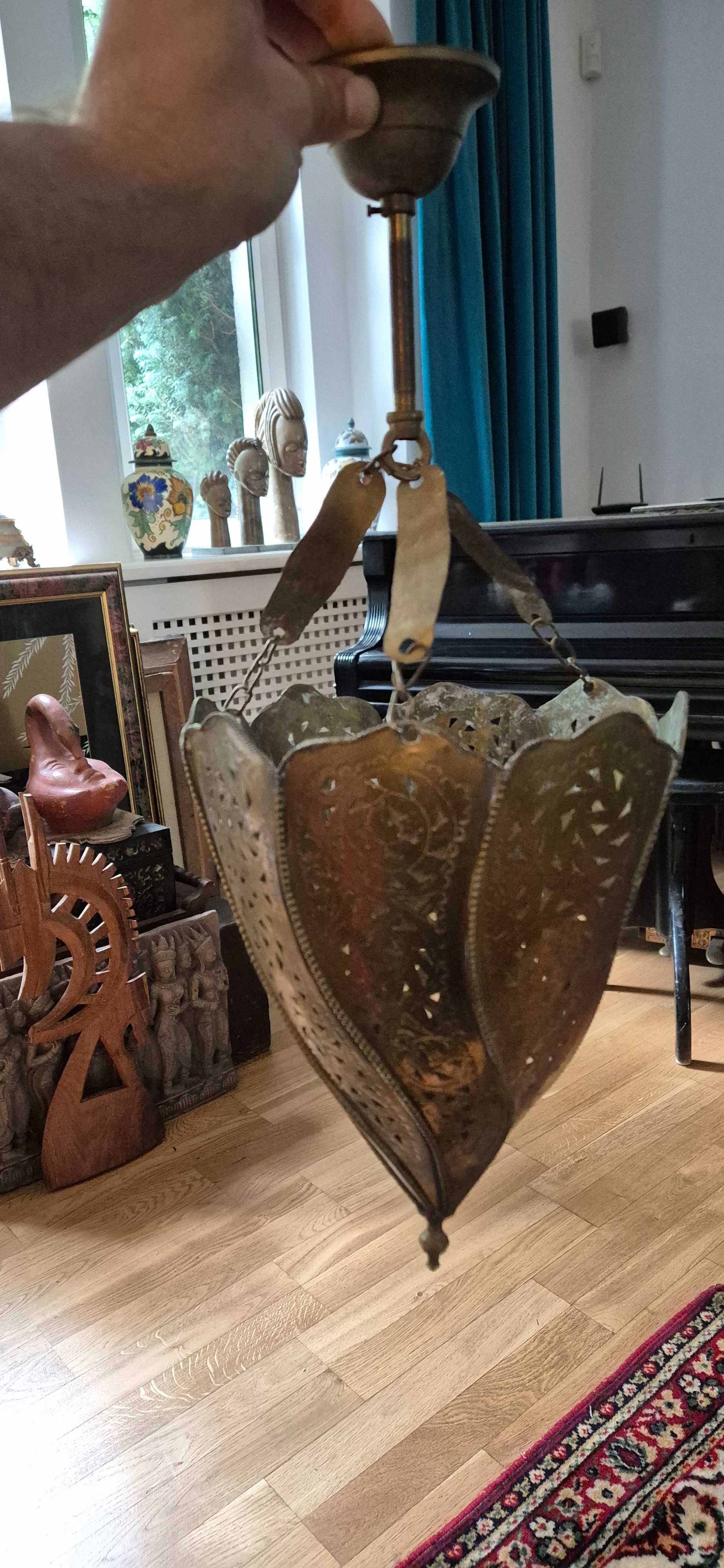Dwa orientalne lampiony latarnie  Maroko orient glamour design