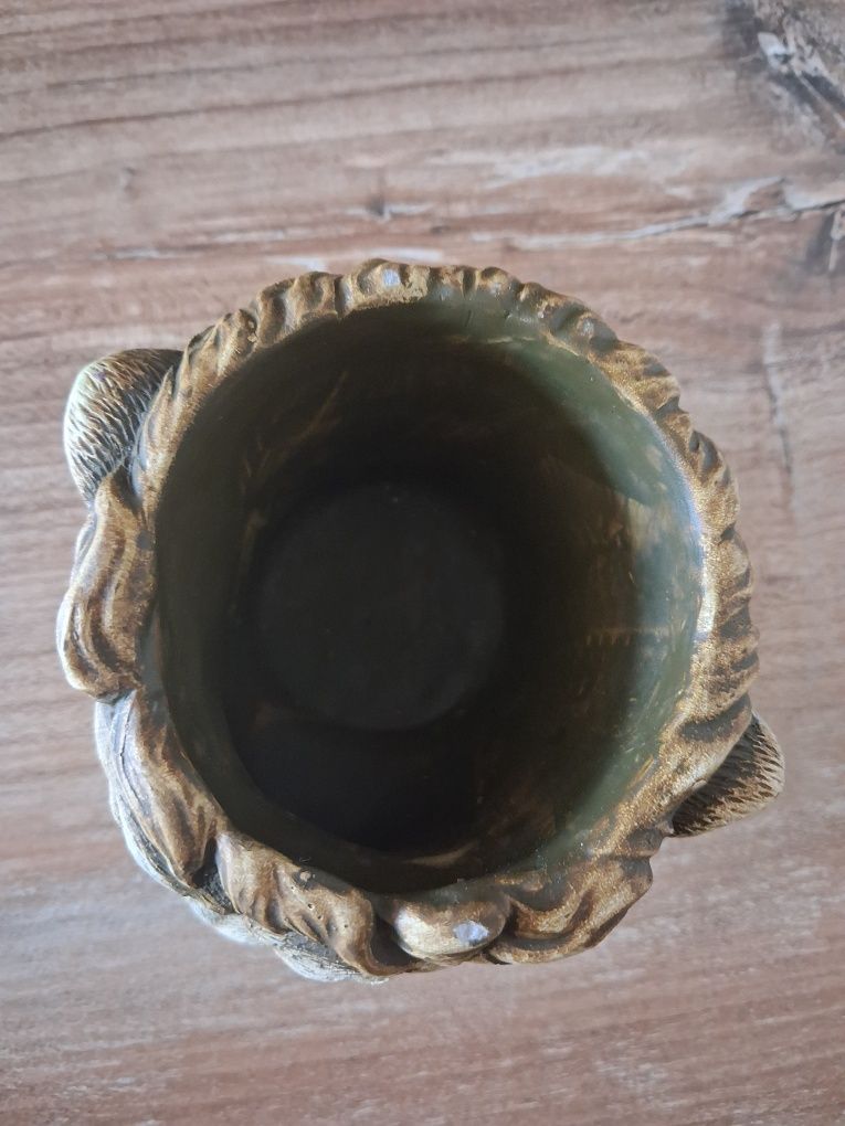 Osłonka na doniczkę 7 cm, safari, lew, dziki Kot