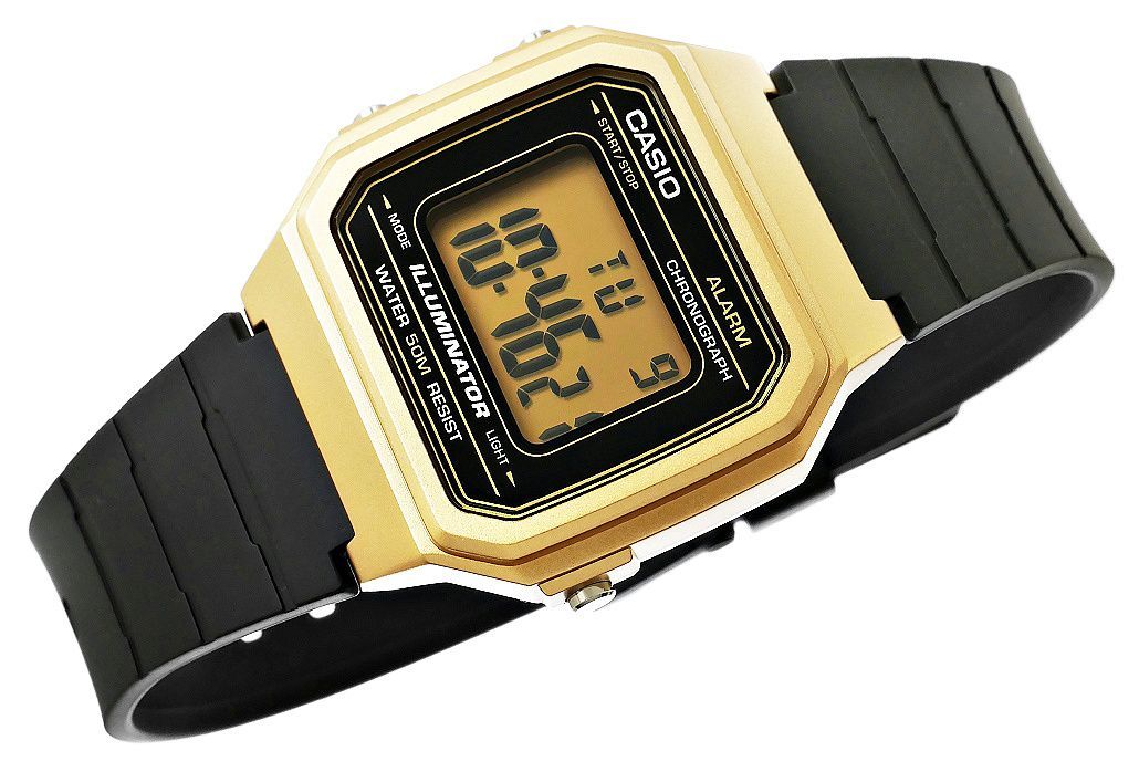 zegarek damski casio w-217hm-9avef złoty + box