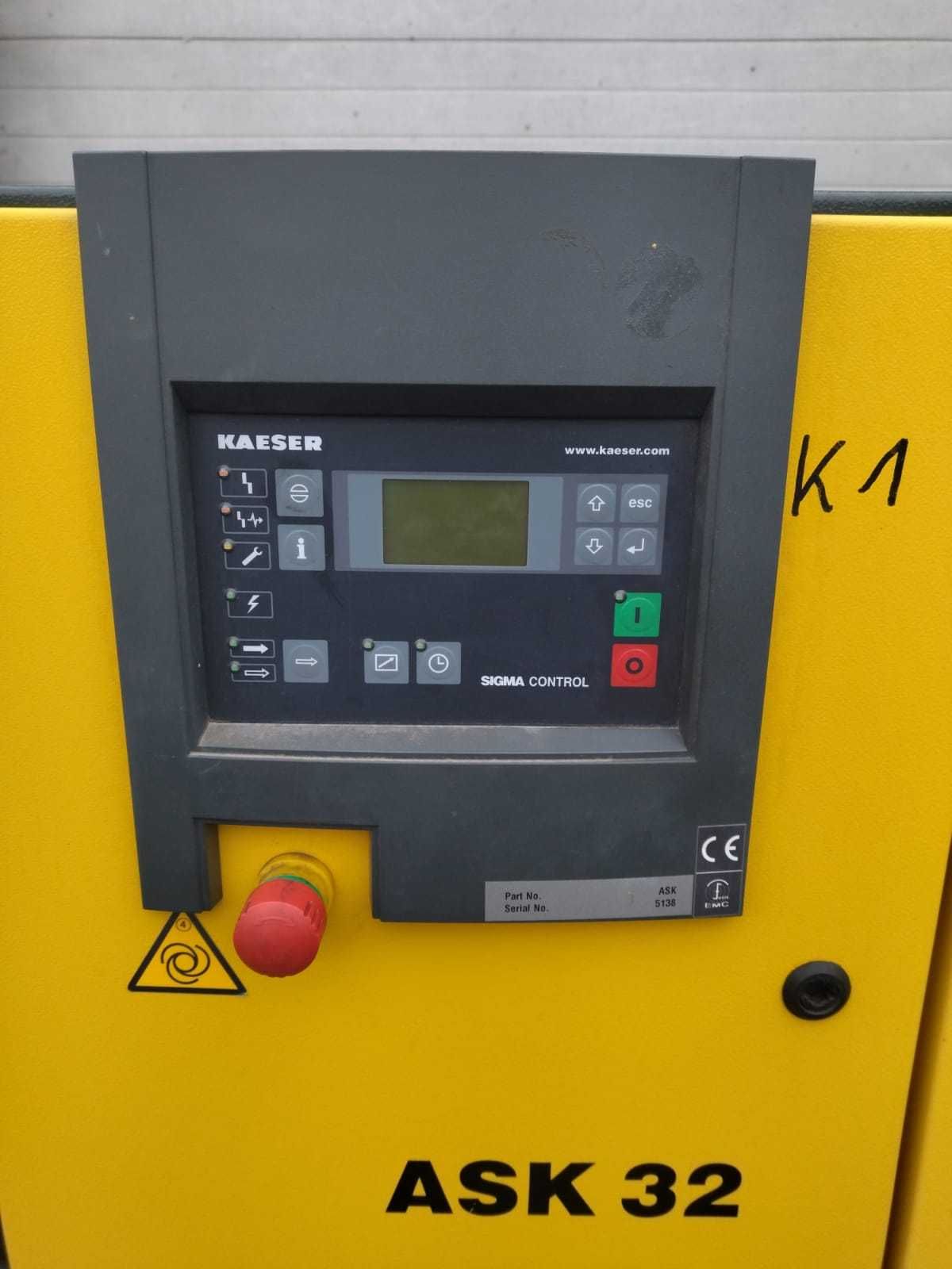 SPRAWNA!!! Sprężarka KAESER ASK32SFC 18,5
kW 3.6m3/min 8 bar S015617