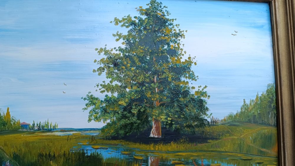 Quadro original com paisagem