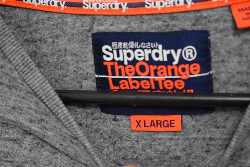 Superdry szara bluza long oryginał super stan XL