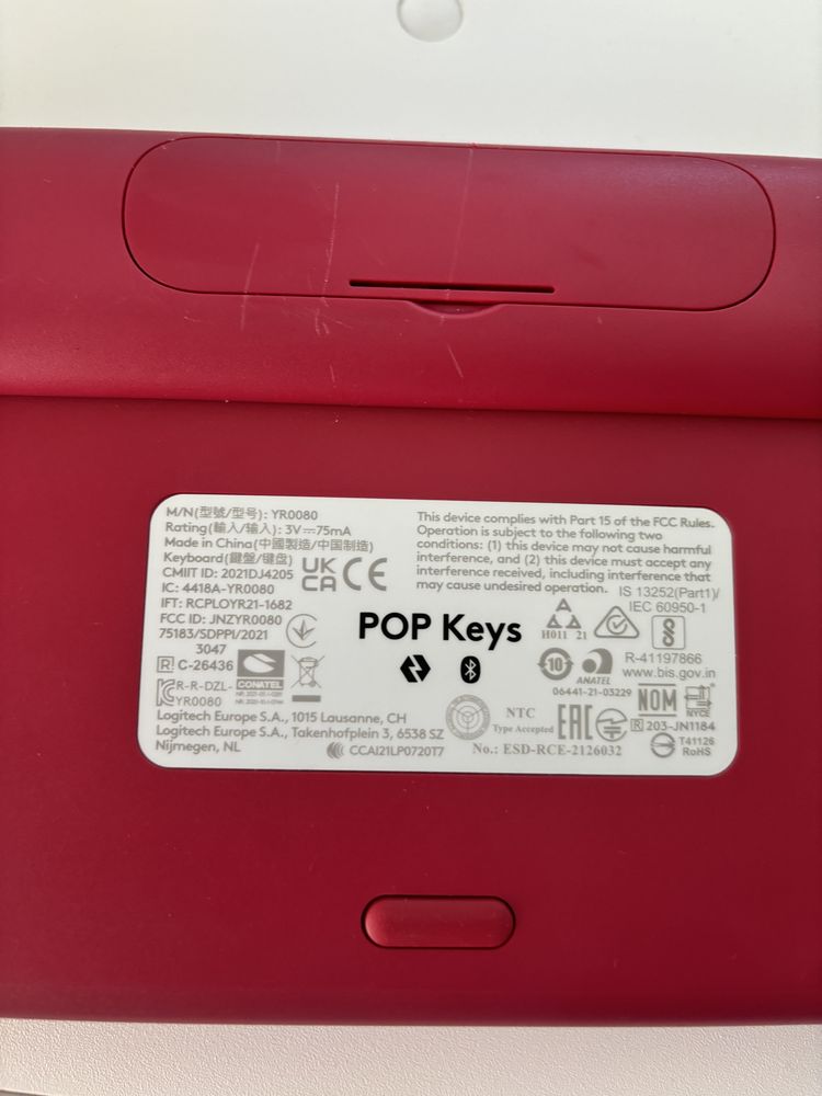 Klawiatura Logitech Pop Keys różowa