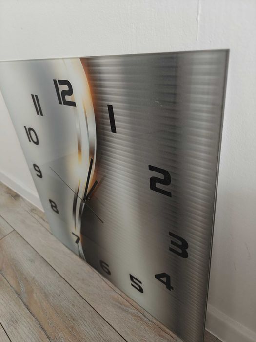 Zegar szklany duży 60cm x 60cm