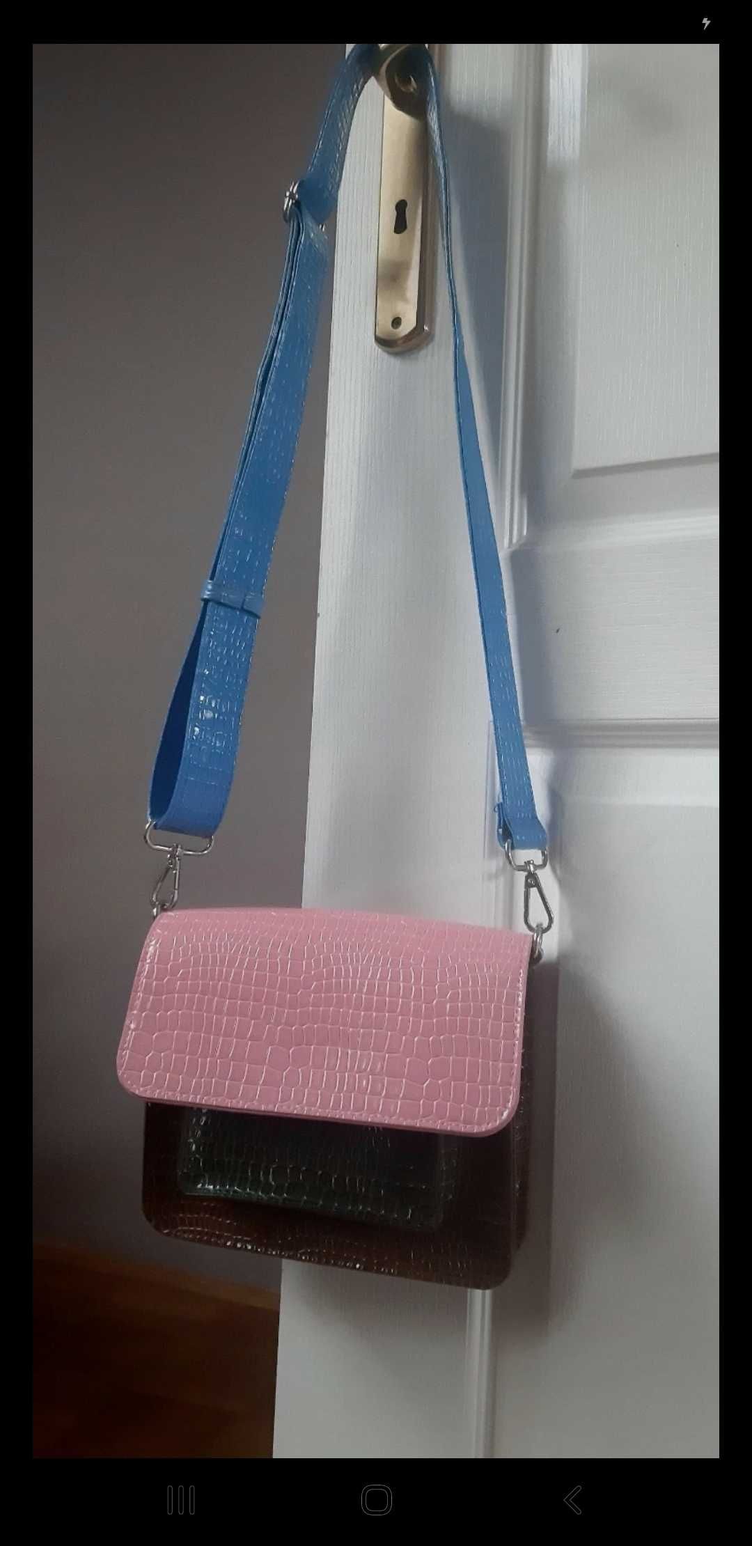 Torebka crossbody HVISK wzór krokodyli