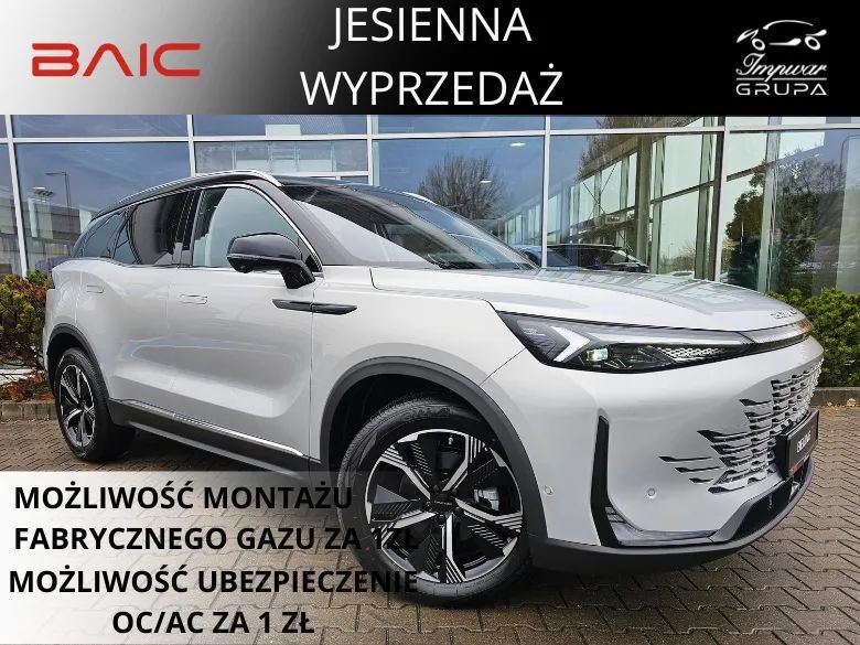 BAIC 7 Kamery 360 / Masaże i Wentylacja Foteli / el. Klapa / Szyberdach