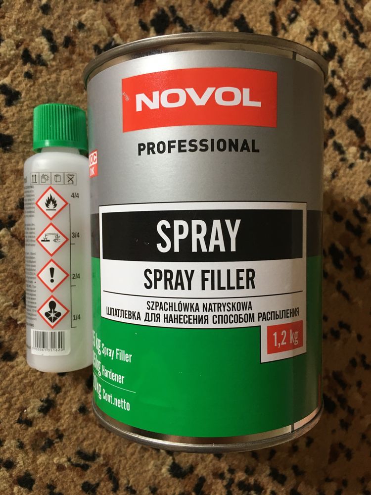 Рідка шпаклівка novol spray
