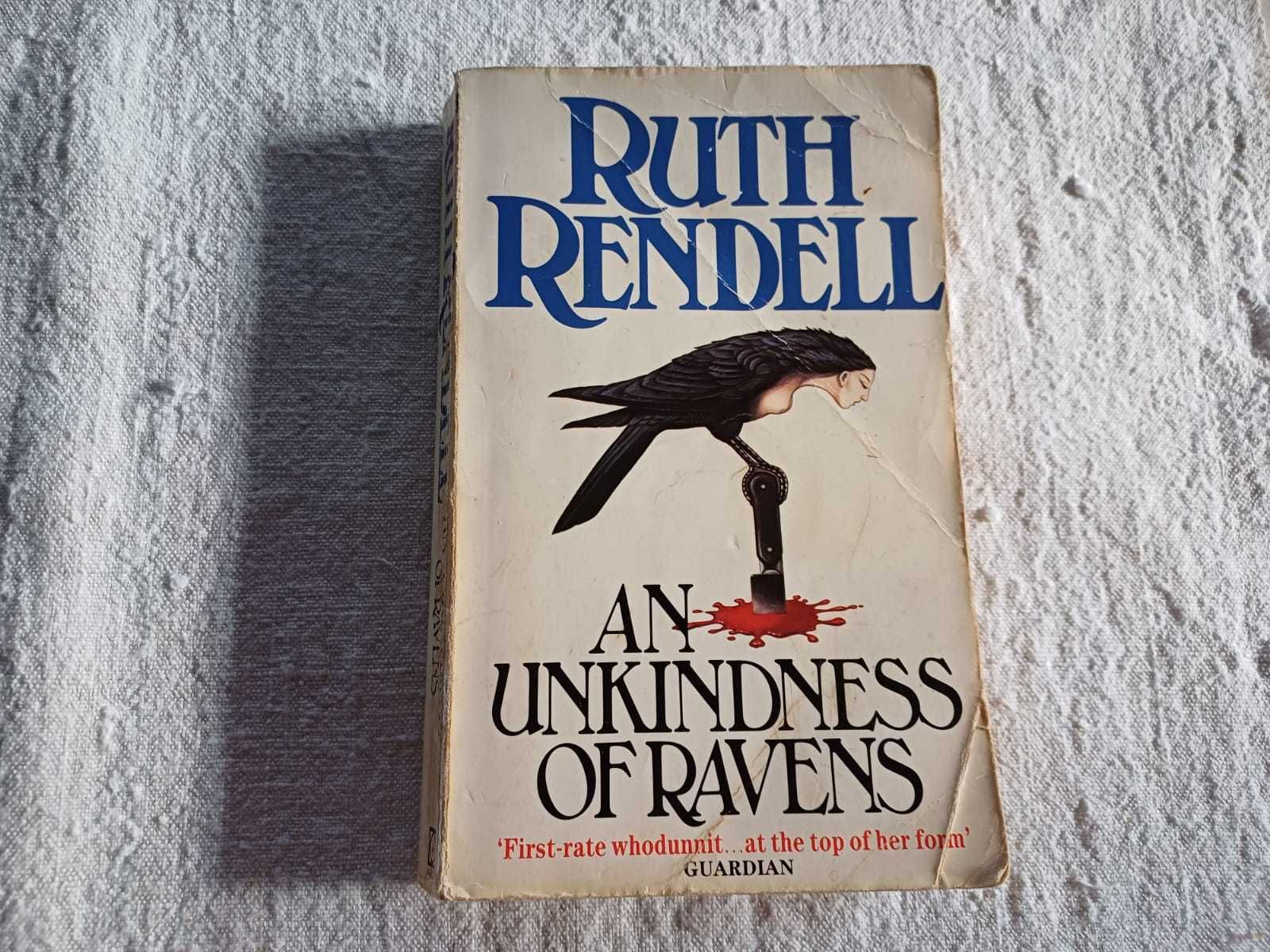 Livro An Unkindness of ravens, Ruth Rendell, editora Arrow books, 1986