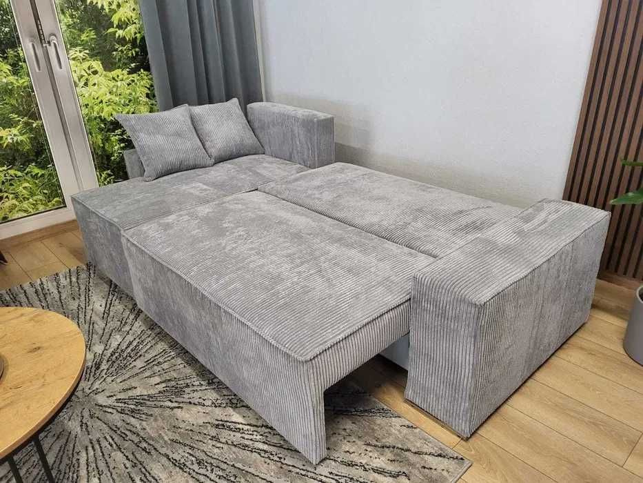 Narożnik Fabio Sofa  Kanapa Łóżko z Funkcją  spania Pojemnik +Gratis