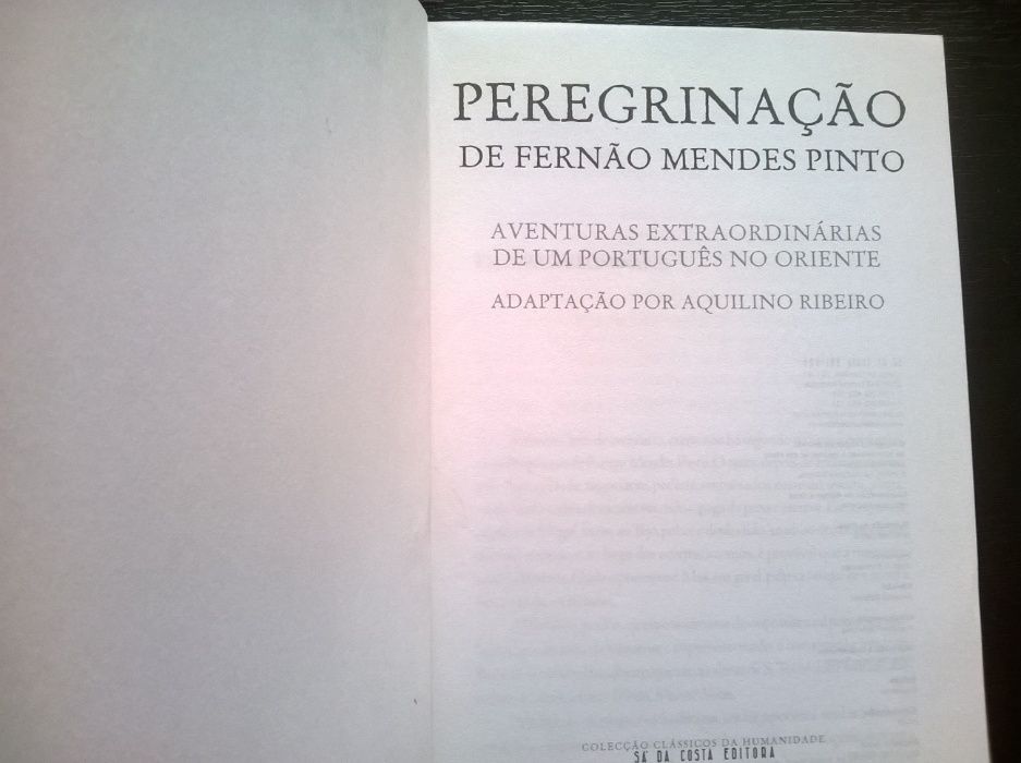'Peregrinação' - Adaptação de Aquilino Ribeiro