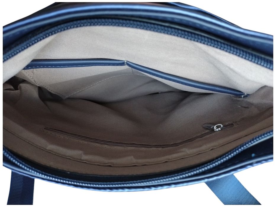 Torebka Damska, Miejska Mała Pikowana Listonoszka, Kolor Niebieski