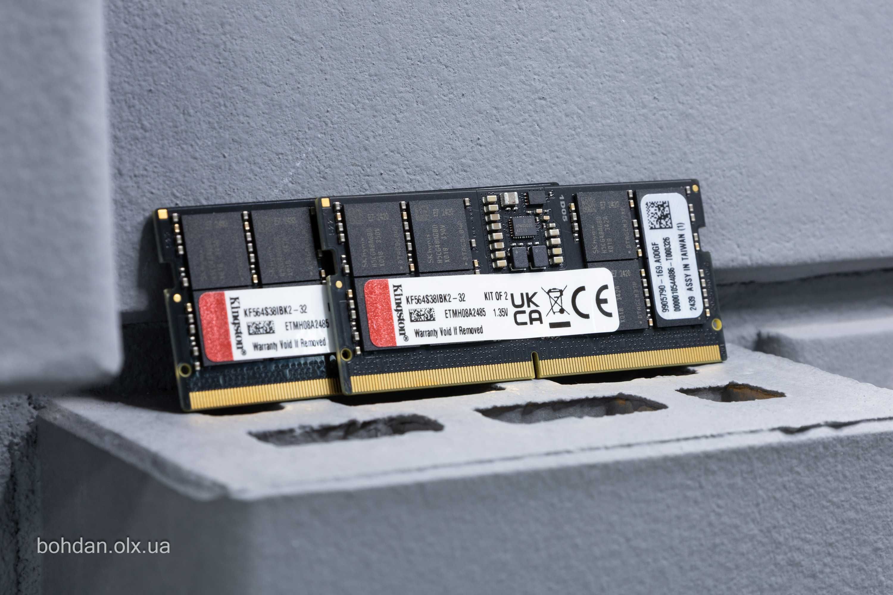 Kingston Fury 32GB (2x16GB) DDR5-6400 CL38 SODIMM (KF564S38IBK2-32)