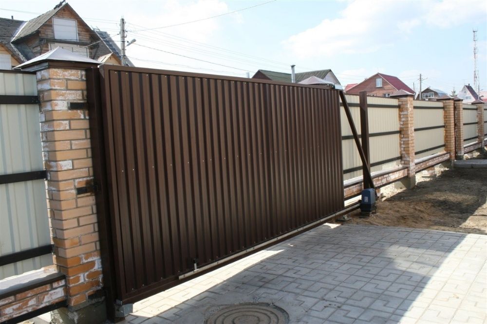 Ворота відкатні / розсувні 3x1.6 своє виробництво TETRIX КСС откатные