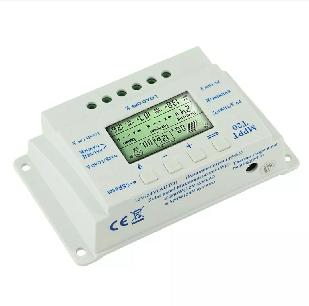 Контролер заряду для сонячних батарей  PowMr T20 (12/24V).