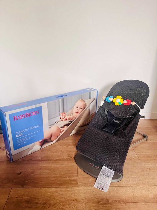 Oryginalny bujak Babybjorn 0-13kg Bliss Mesh zabawka gratis