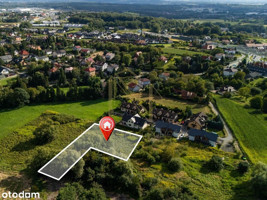 Budowlana działka 25 arów z MPZP – Giebułtów, szybki dojazd do Krakowa