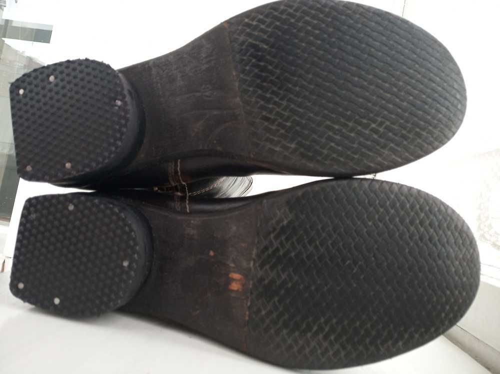 Сапоги осенние натуральная кожа внутри и снаружи низкий каблук