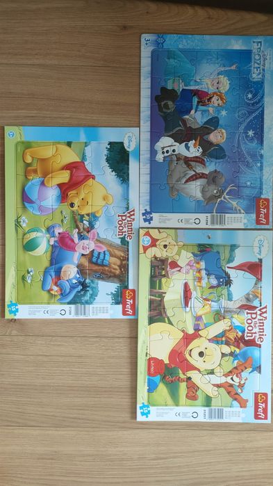 Puzzle Kubuś Puchatek Frozen
