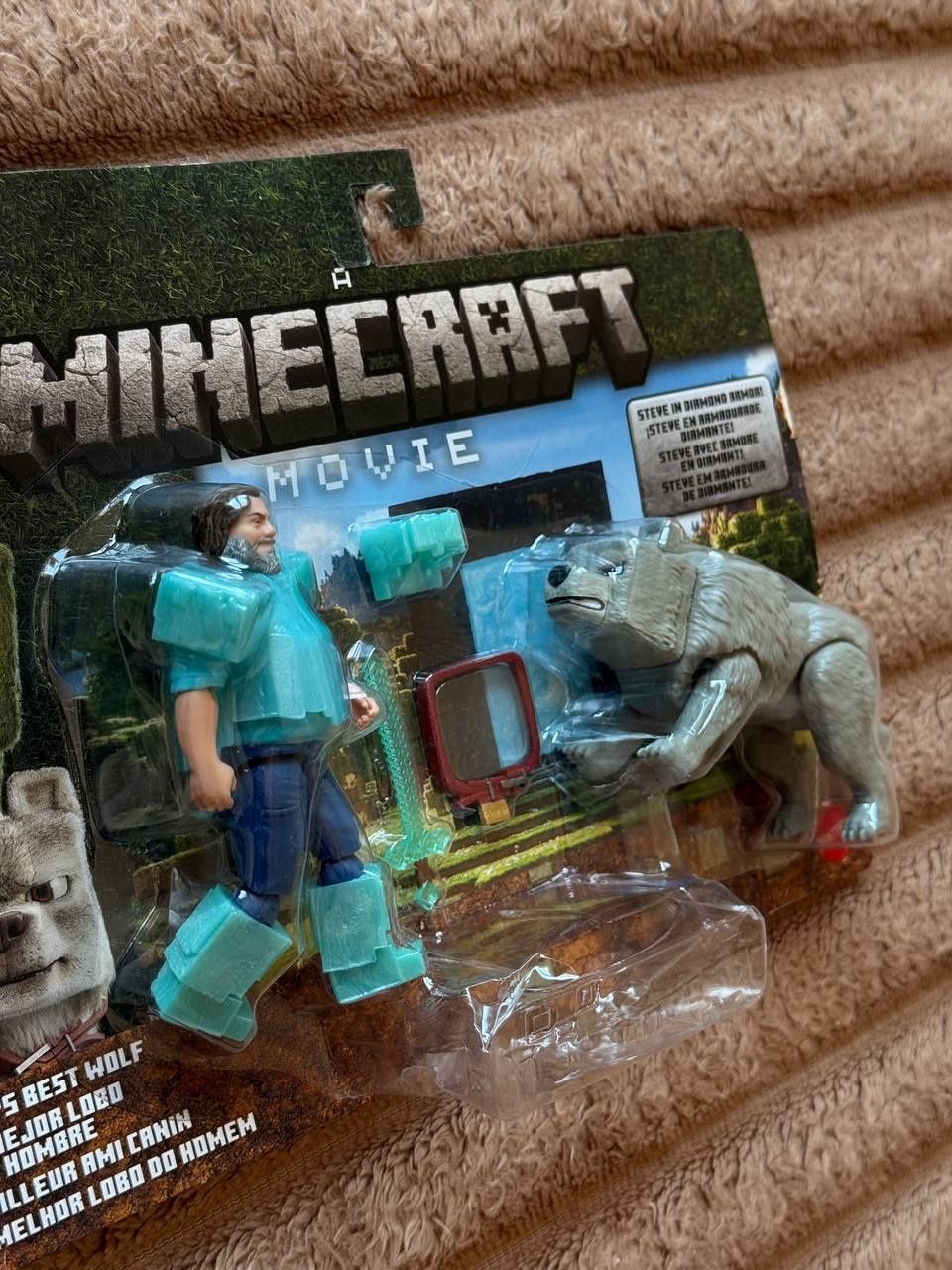 Набір Майнкрафт Стів і вовк Денніс Mattel Minecraft Man’s Best Wolf