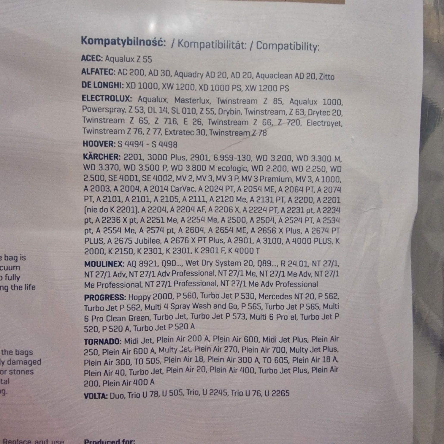 2x worki do odkurzacza przemysłowego np karsher