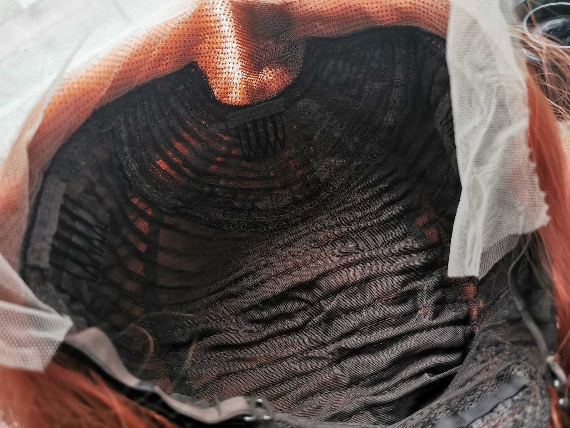 Peruka lace front ciemna rudość rudy 65 cm