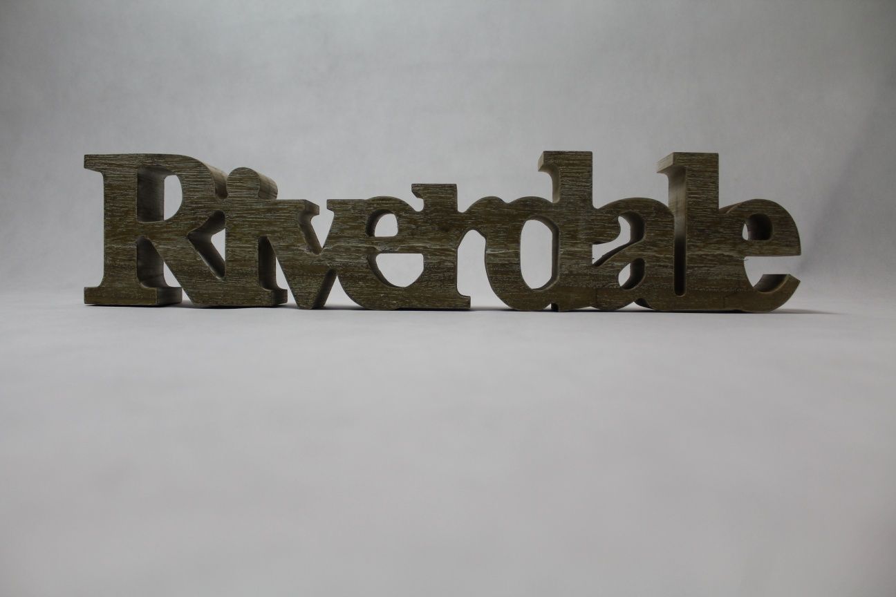 Drewniany napis Riverdale