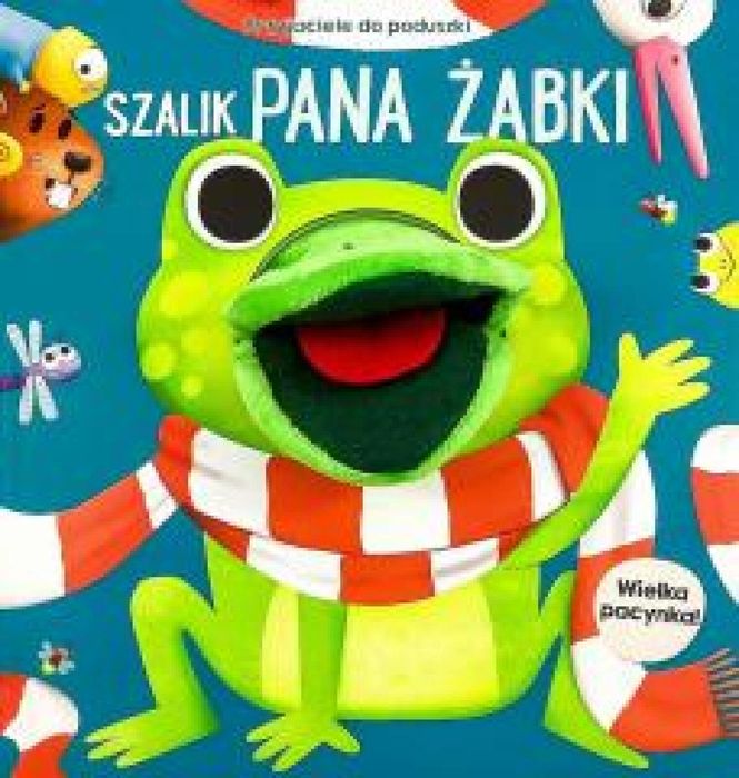 Przyjaciele do poduszki. Szalik Pana Żabki. Yoyo Books praca