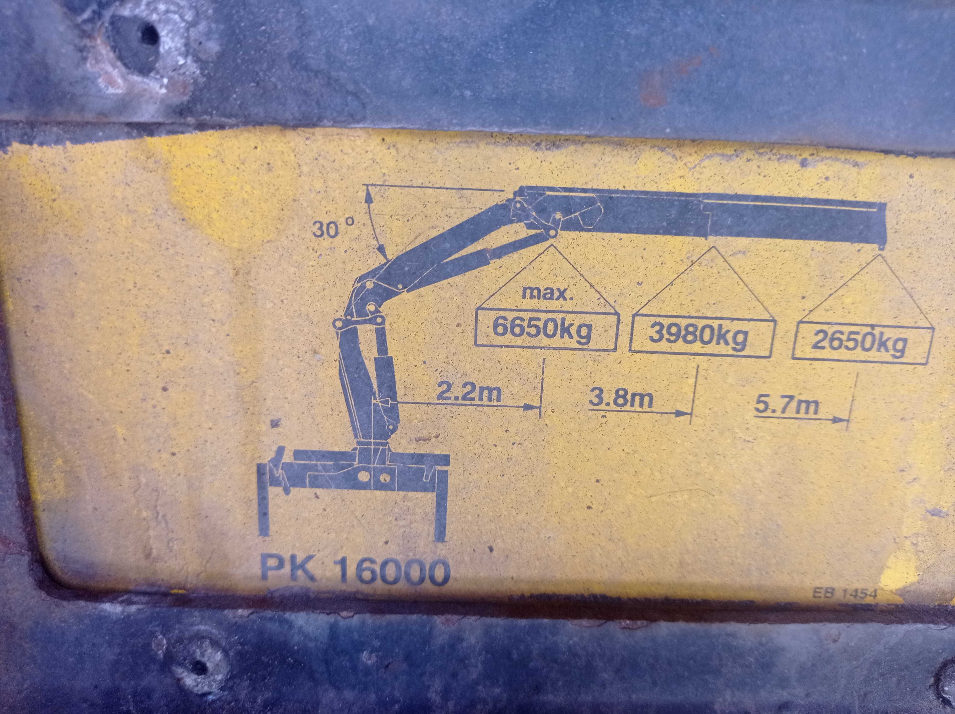 MAN 18.224 HDS Palfinger PK 16000 Skrzynia max