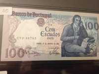MANUEL MARIA BARBOSA DU BOCAGE 100$00 nova N/Circuladada 1984.