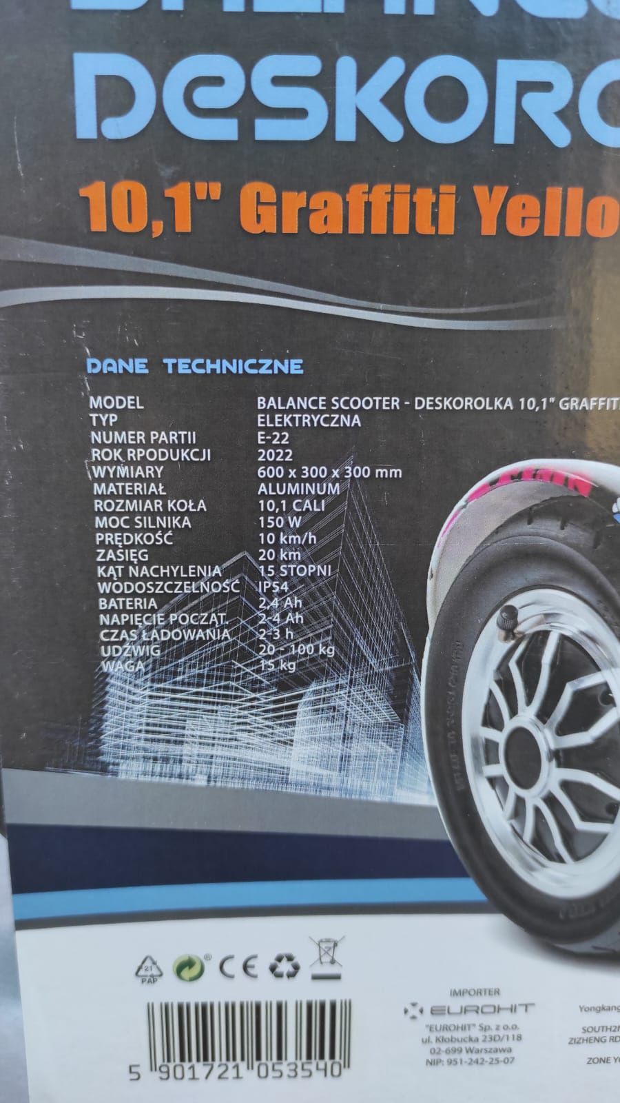 Hoverboard Smart 10' jak nowy