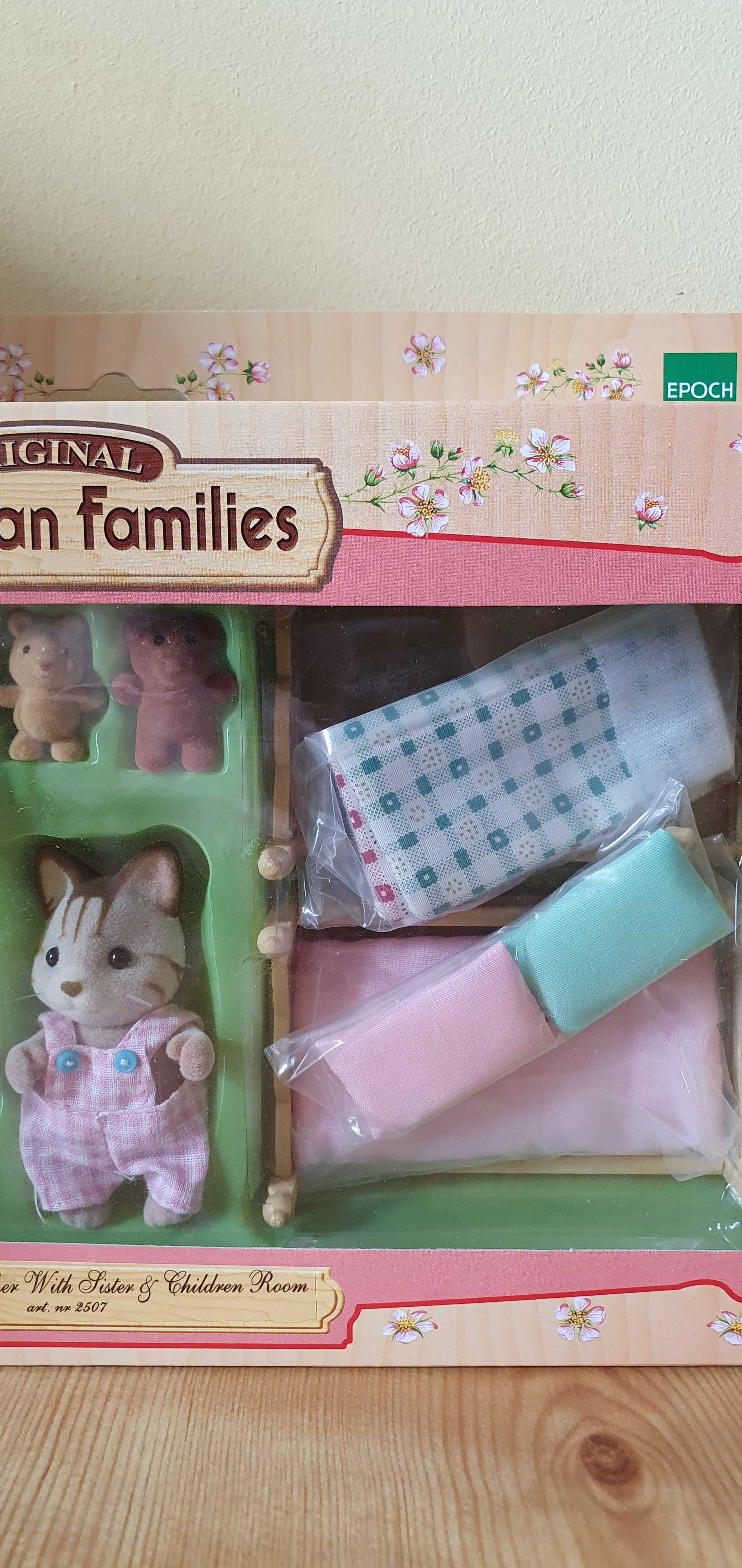 Sylvanian Families-Striped Cat Brother With Sister &Children Room 2507