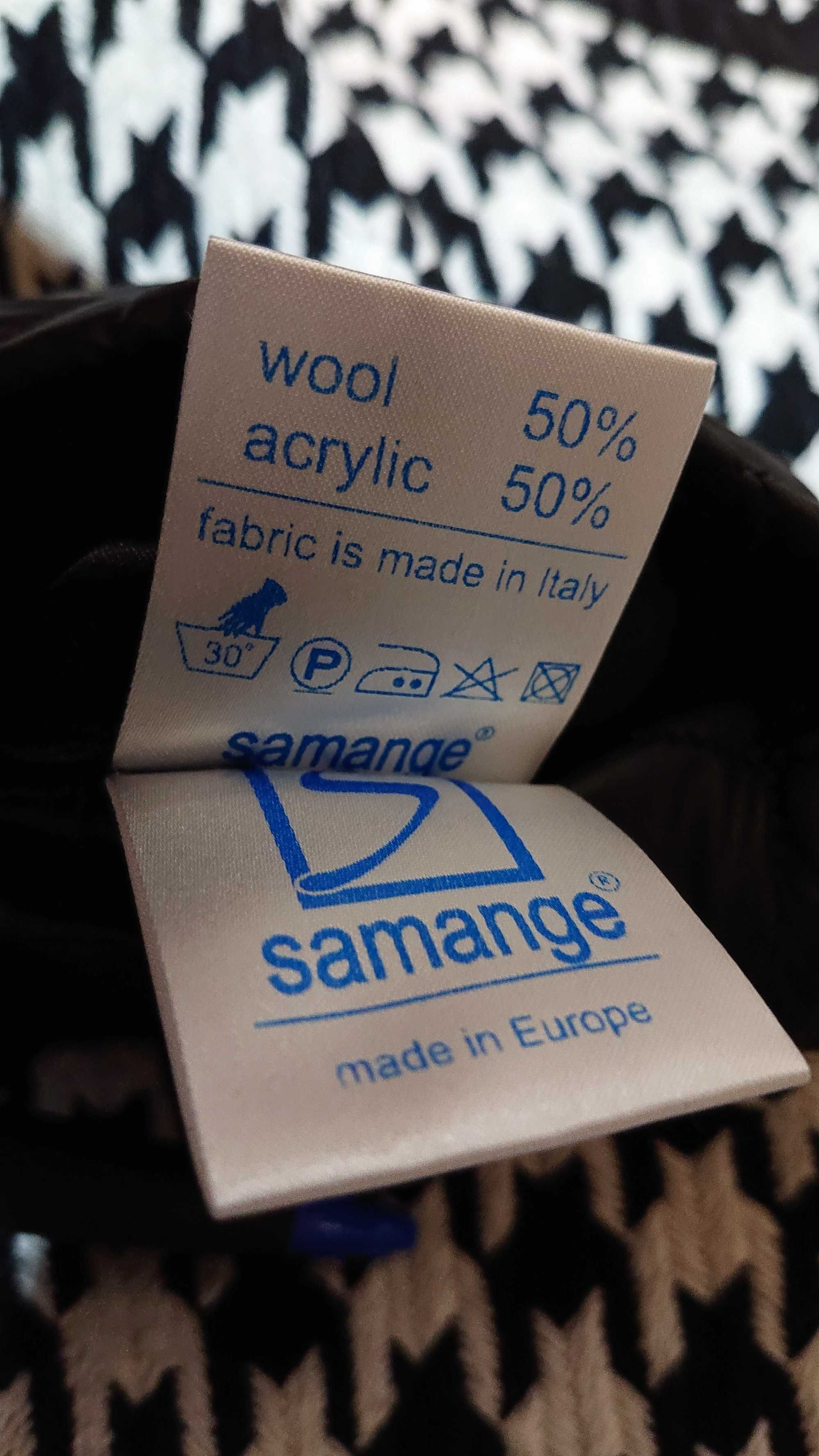 Женская двусторонняя куртка жакет Samange 52 54 2xl 3xl шерсть демисез