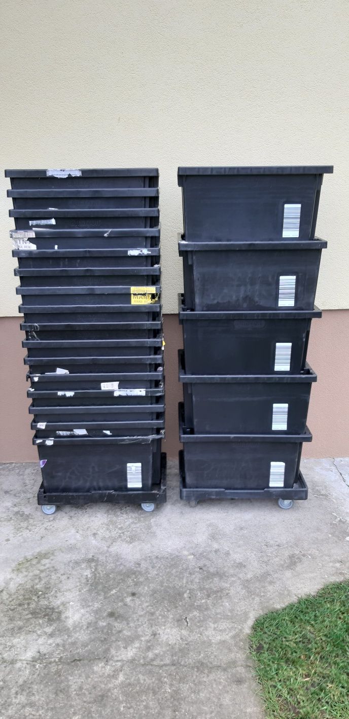 60x40x30 cm 46L  pojemniki magazynowe skrzynki plastikowe przemysłowe
