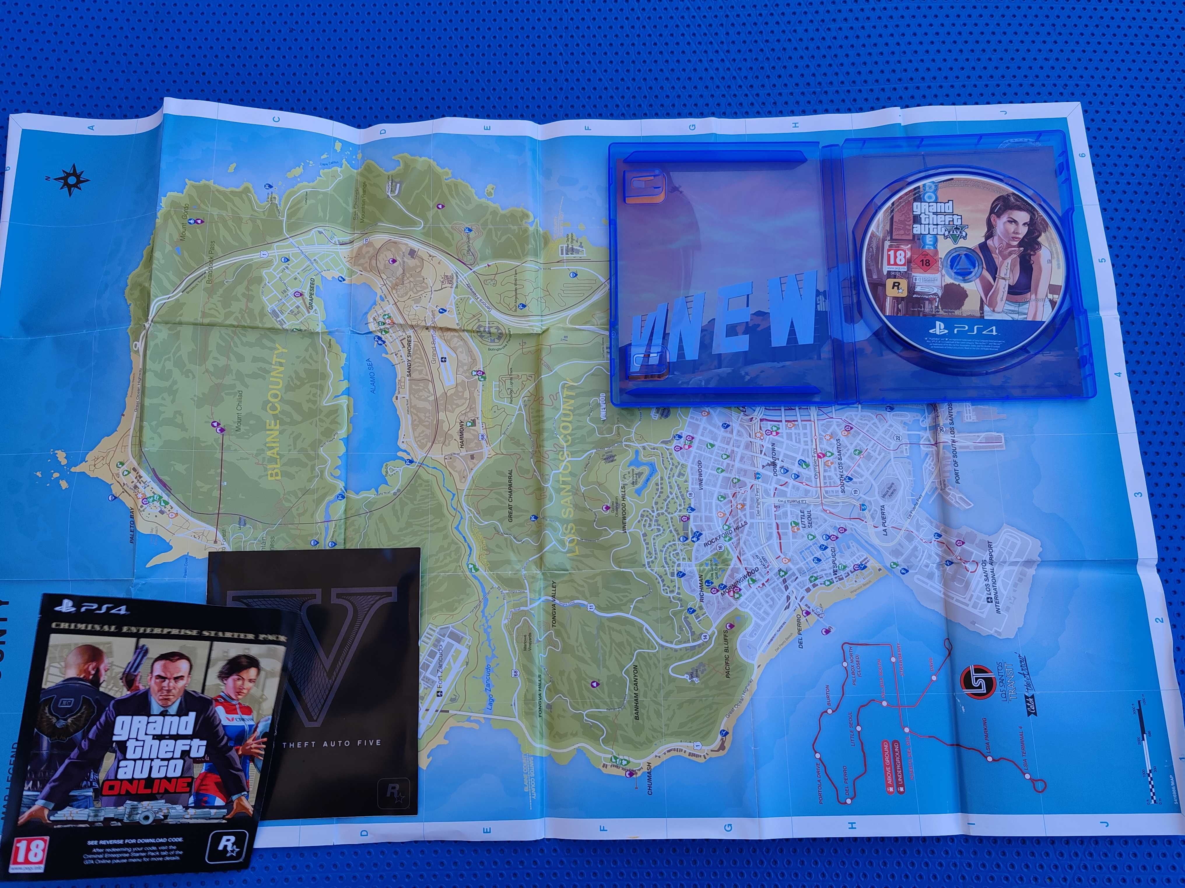 Grand Theft Auto V (Premium Edition) com mapa