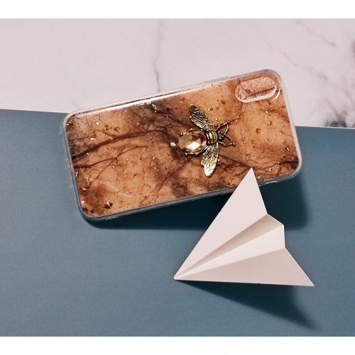 be-unique.pl Iphone XS Etui Luxury złotka, owad - Prezent dla Niej