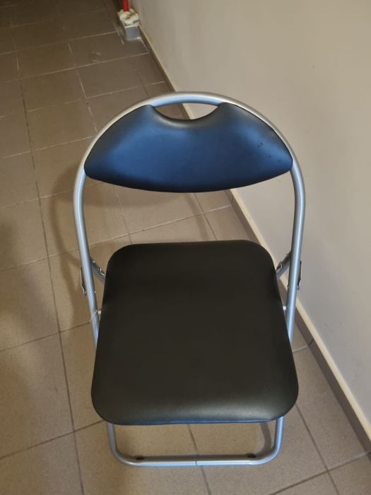 Krzeslo składane rurowe nowe