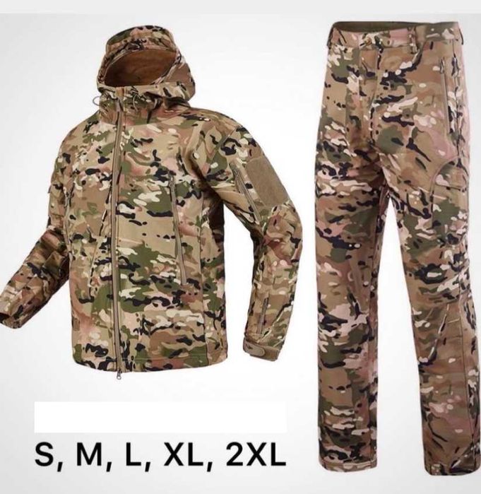 Софтшел костюм куртка та штани тактичний мультикам softshell