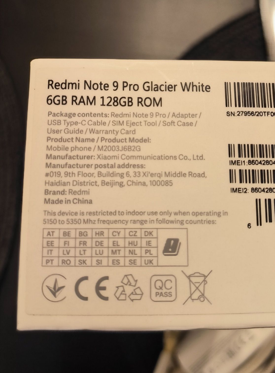 Redmi Note 9 Pro 128 GB