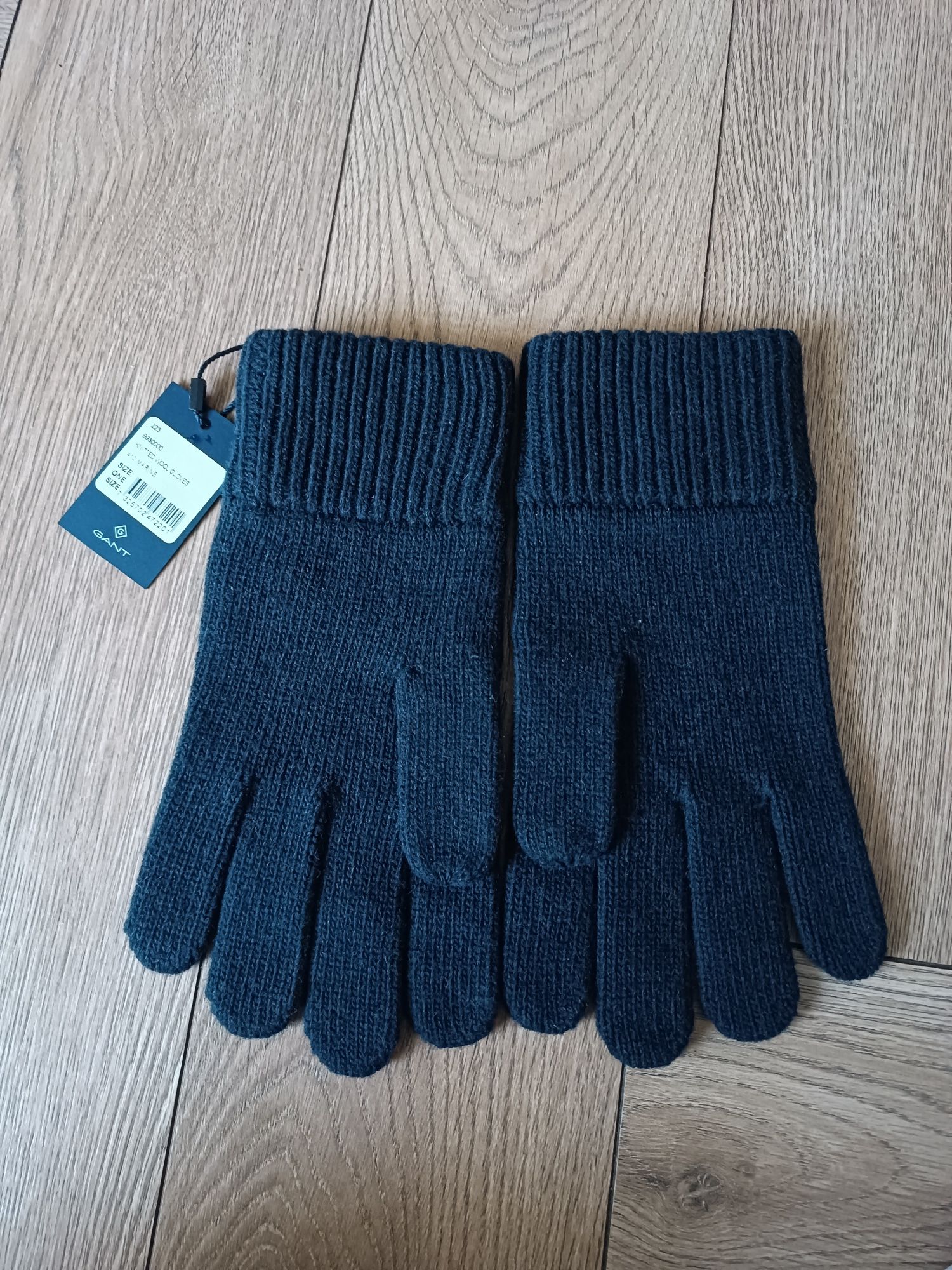 Nowe męskie rękawiczki wełniane Gant