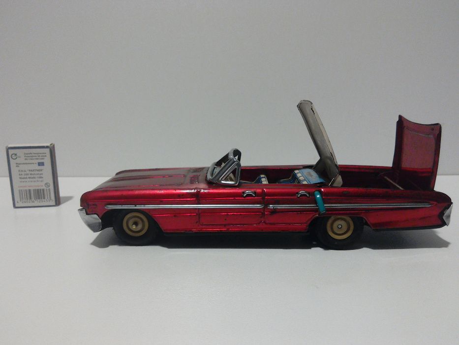stara zabawka PRL blaszana auto kabriolet USA retro antyk zabytek czz