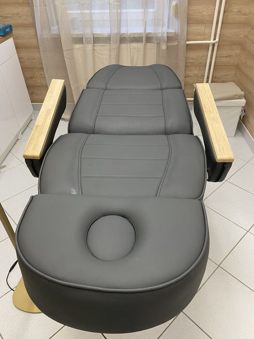 Fotel kosmetyczny elektryczny SILLON Lux 273b 3sil. 2 gat. szary