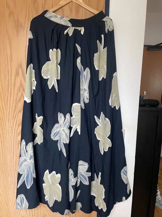 Garcia jeans spódnica maxi S długa do ziemi kwiaty boho hippie