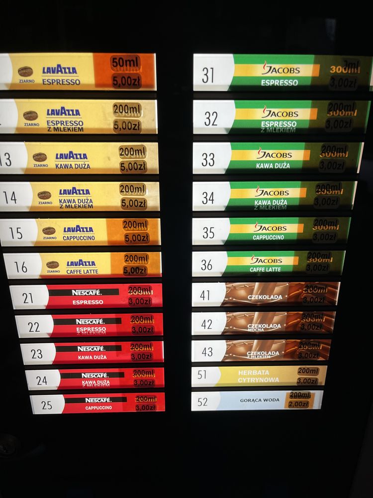 Vending Vendo kawomat