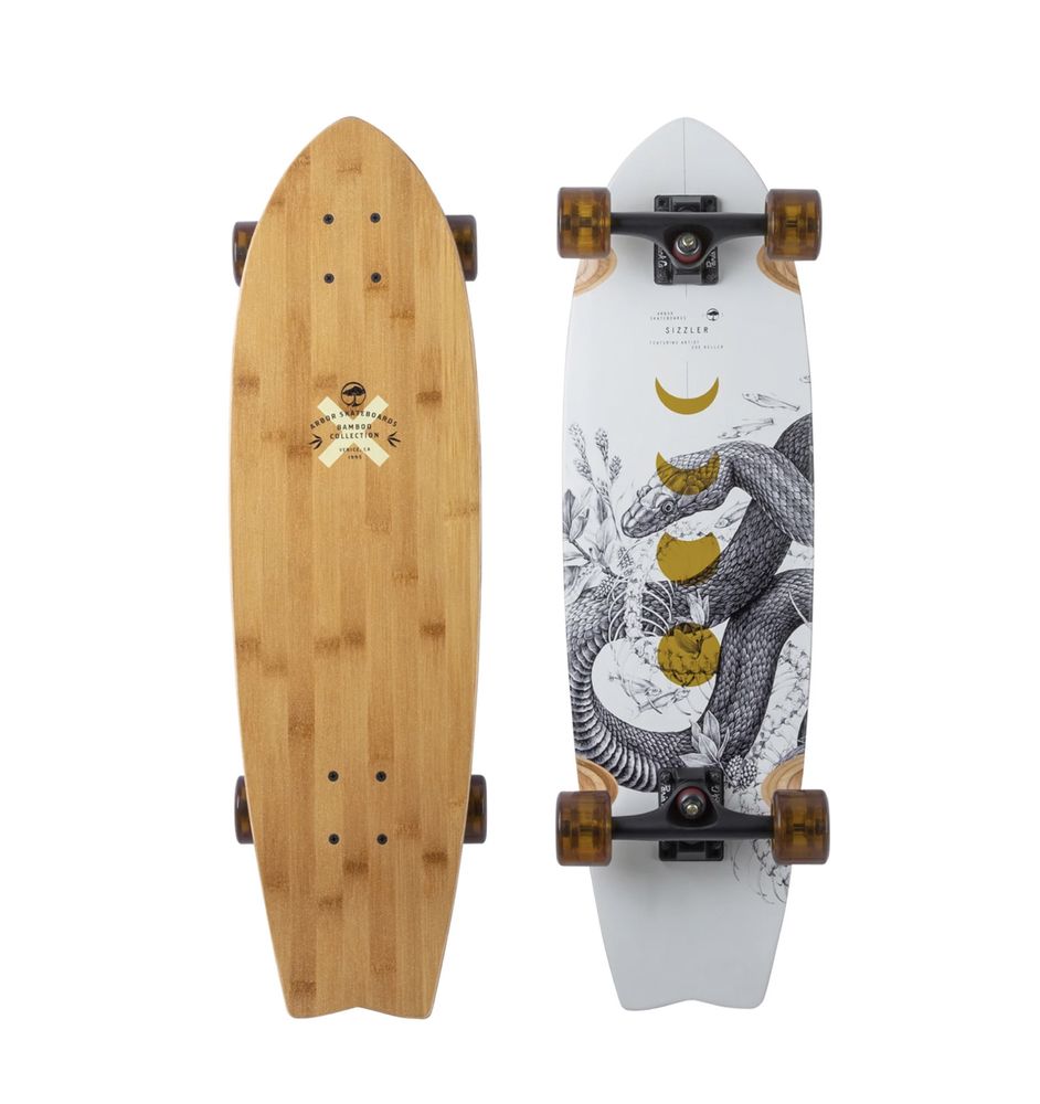 Najlepsza Skateboard Deskorolka Cruiser Longboard ARBOR Sizzler Bambus