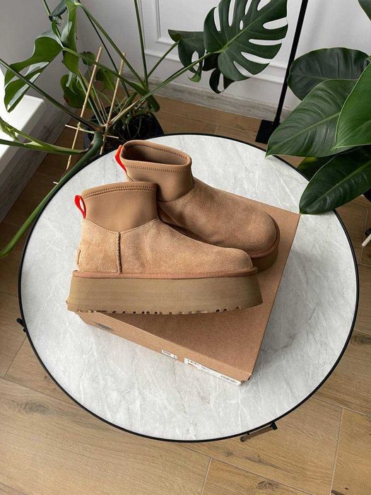 Женские сапоги UGG Classic Mini Dipper Boot 36-41 Натур Замша! Купить!