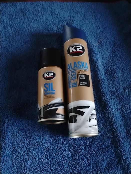 Silikon do uszczelek samochodowych i odmrażacz do szyb