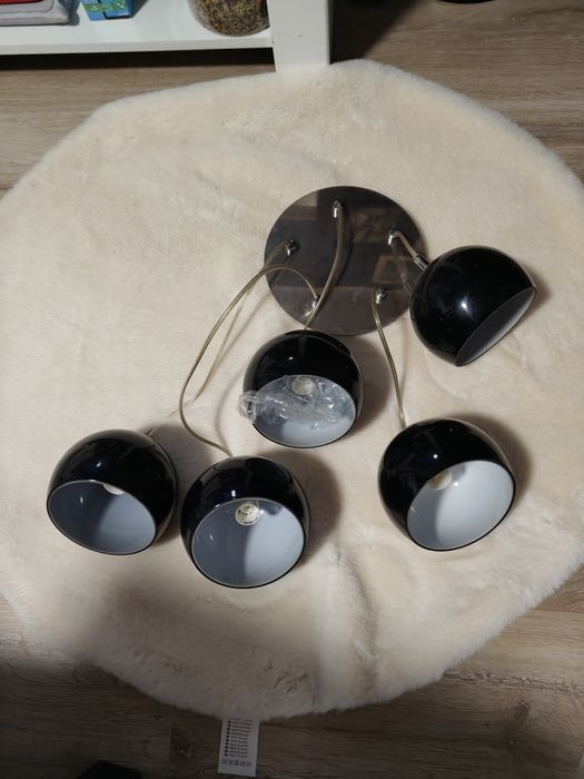 Lampa wisząca zwis Waterfall czarna Alfa 21025B