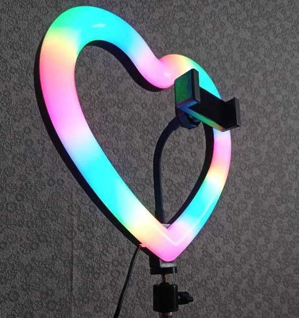 RGB кольцевая лампа в форме сердца LED JM33 на 33 см опт от поставщика