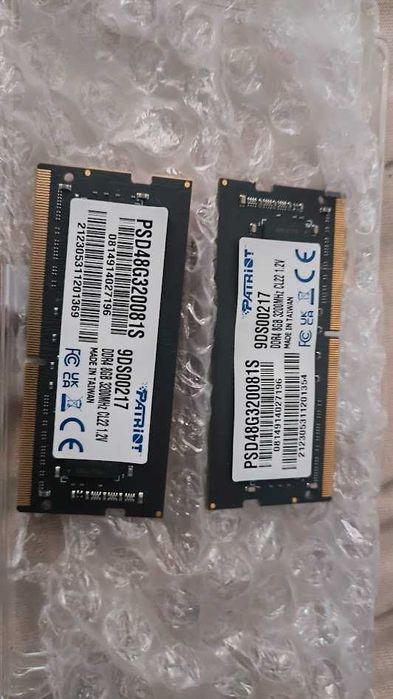 Оперативна памʼять Patriot 16Гб (2x8GB) DDR4 3200MHz SO-DIMM